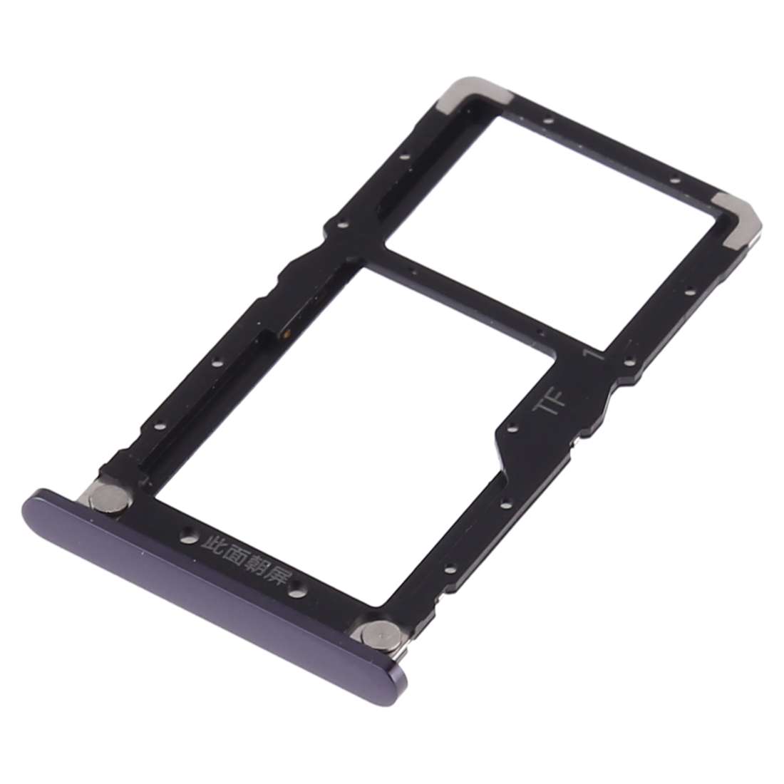 SIM Card Tray + Micro SD Card for Xiaomi Mi 8 Lite(Black)