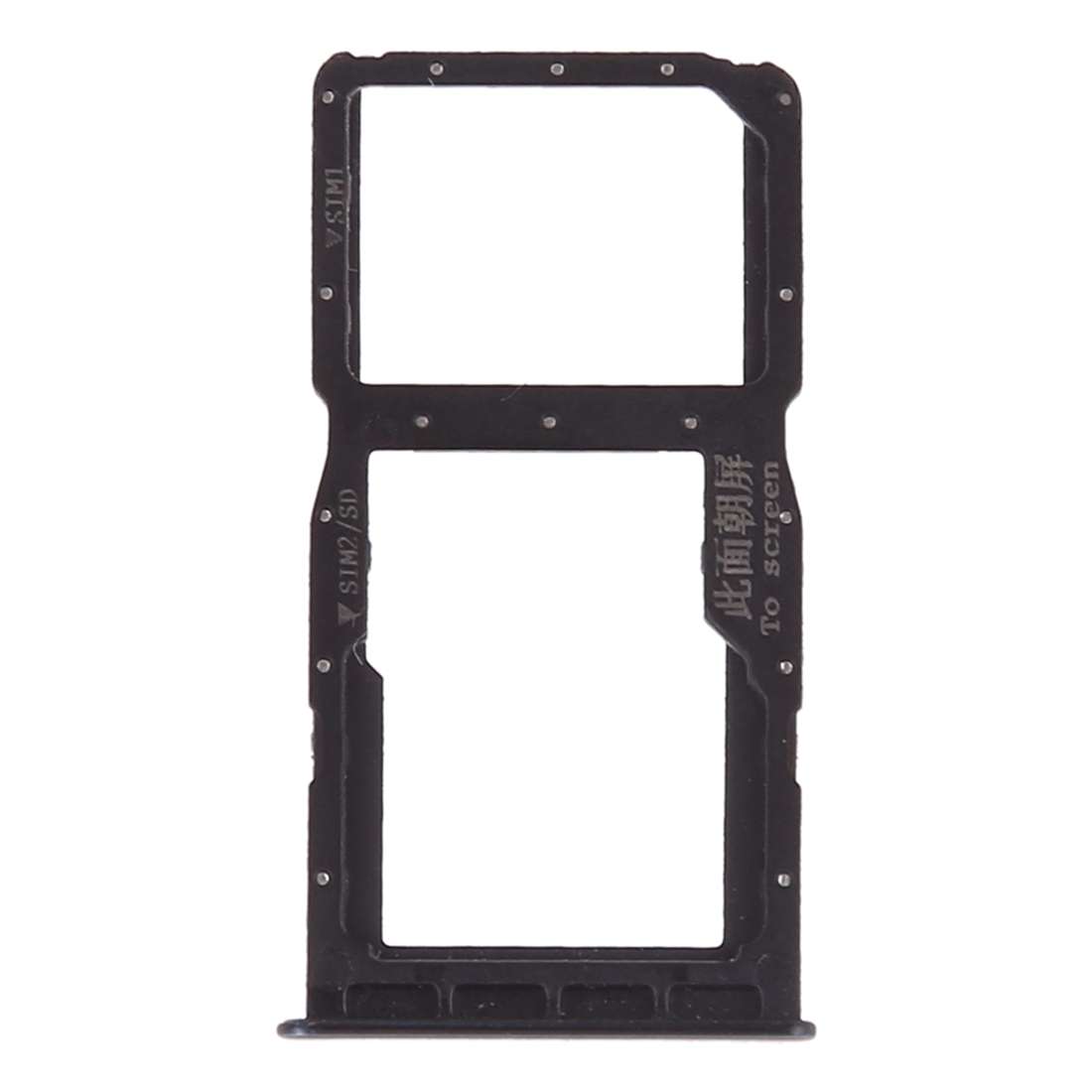 SIM Card Tray + SIM Card Tray / Micro SD Card for Huawei P30 Lite(Grey)