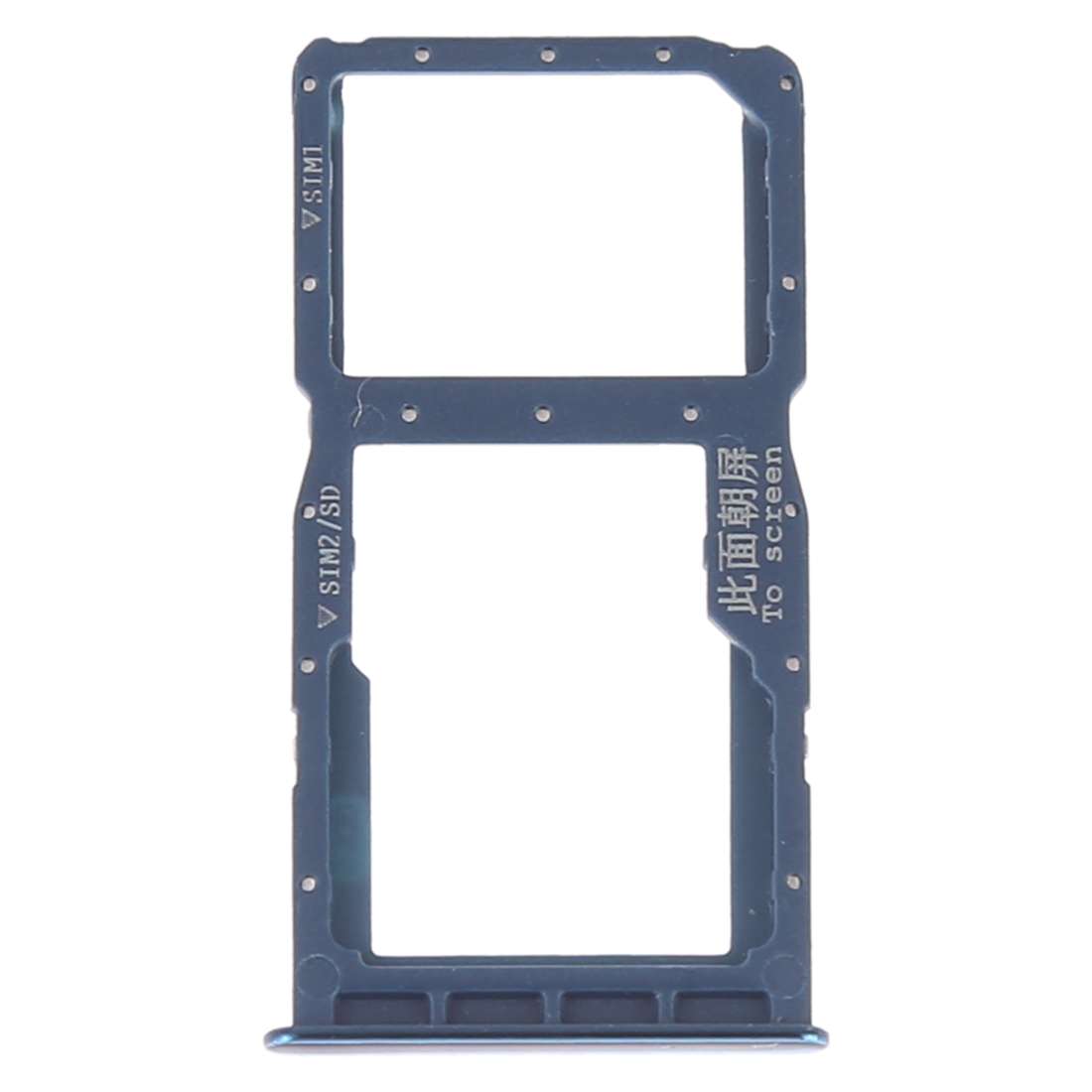 SIM Card Tray + SIM Card Tray / Micro SD Card for Huawei P30 Lite(Grey)