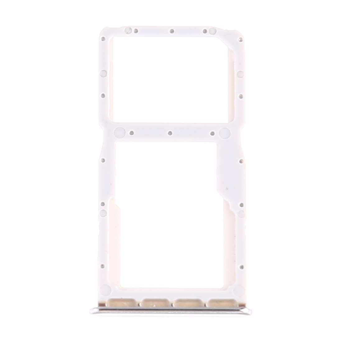 SIM Card Tray + SIM Card Tray / Micro SD Card Tray for Huawei P30 Lite (White)