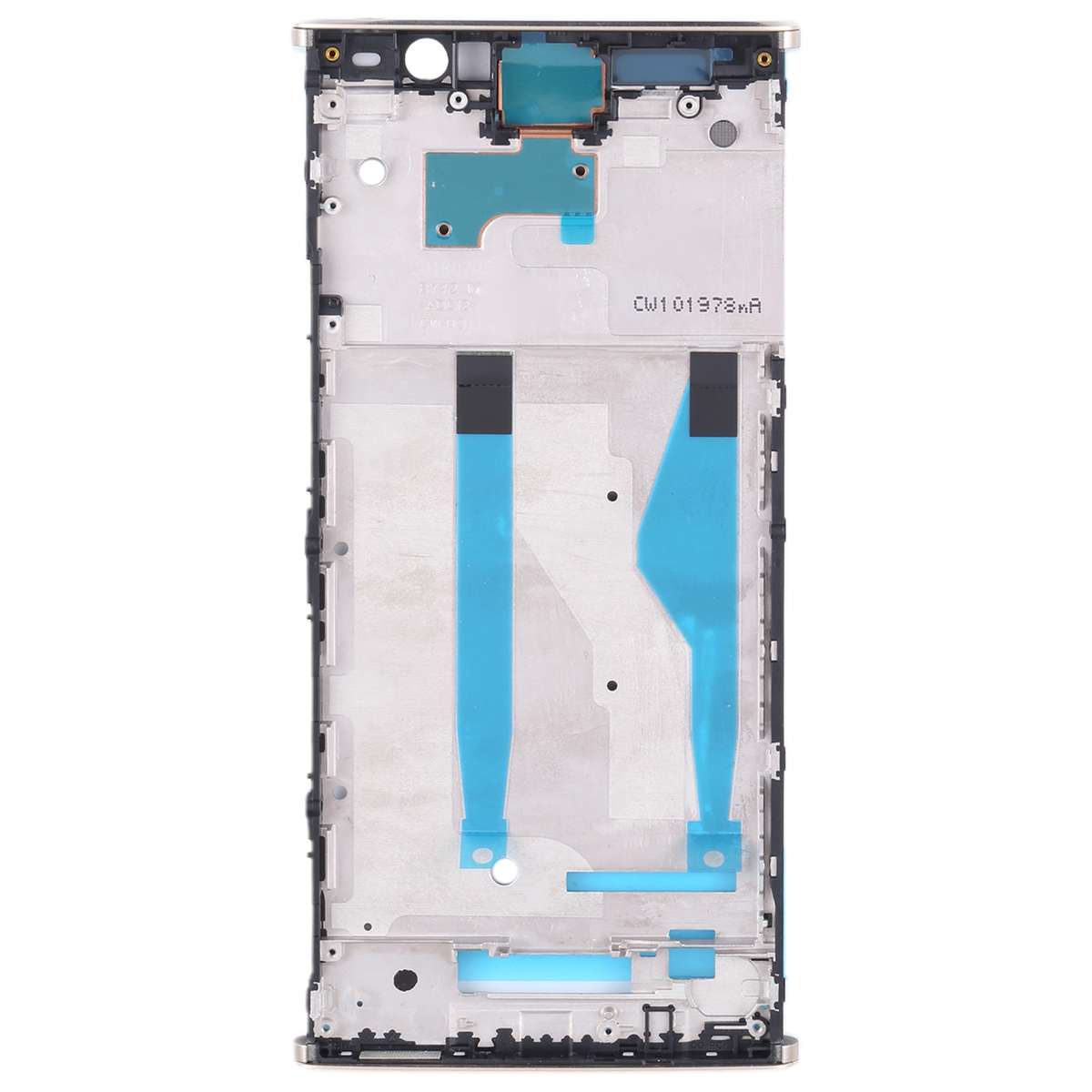 Front Housing LCD Frame Bezel for Sony Xperia XA2 Plus(Silver)