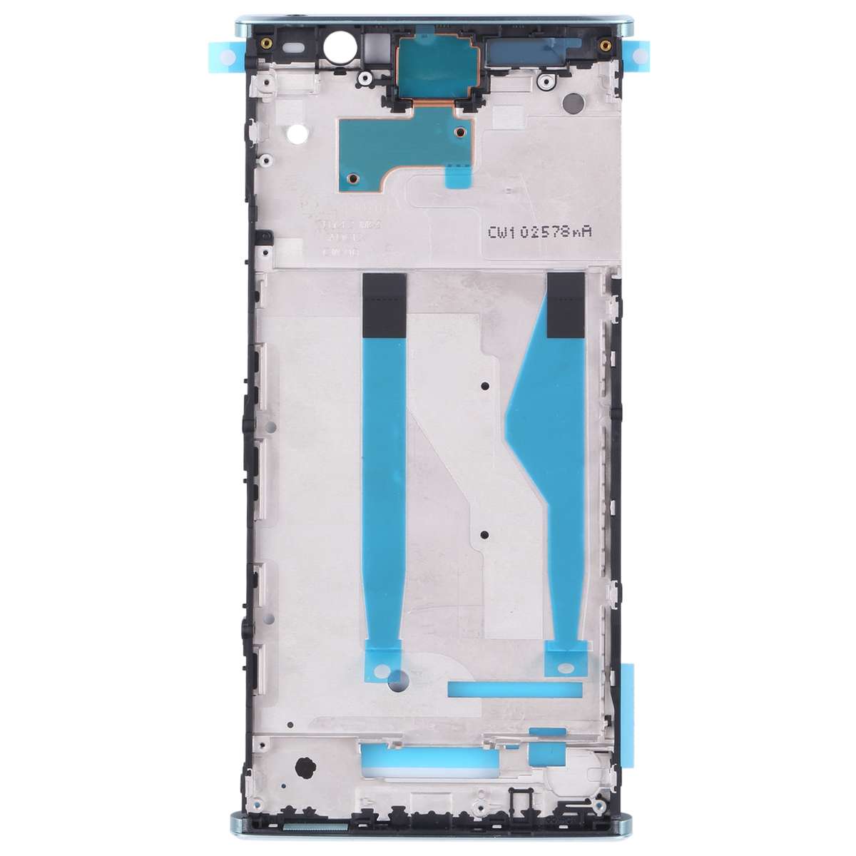 Front Housing LCD Frame Bezel for Sony Xperia XA2 Plus(Silver)
