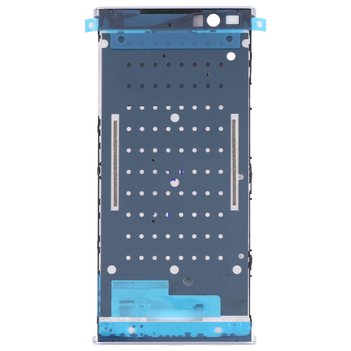 Front Housing LCD Frame Bezel for Sony Xperia XA2 Plus(Silver)