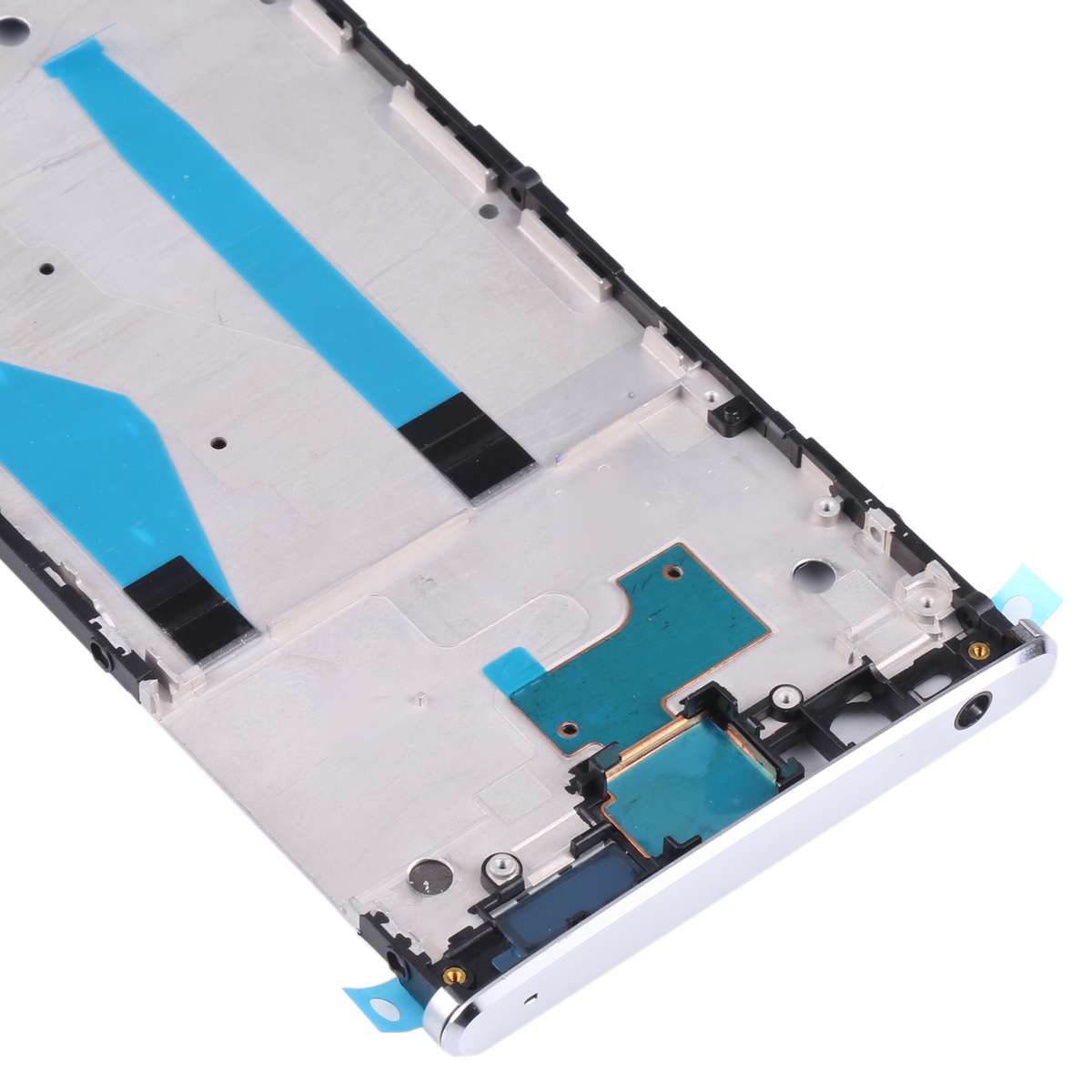 Front Housing LCD Frame Bezel for Sony Xperia XA2 Plus(Silver)