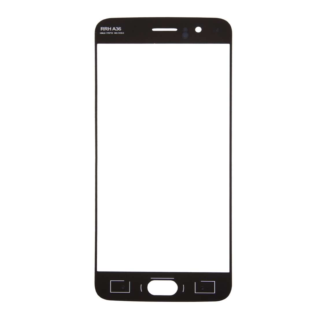 For OnePlus 5 Front Screen Outer Glass Lens (Black)