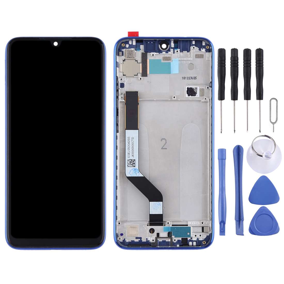 TFT LCD Screen for Xiaomi Redmi Note 7 / Redmi Note 7 Pro Digitizer Full Assembly with Frame(Black)