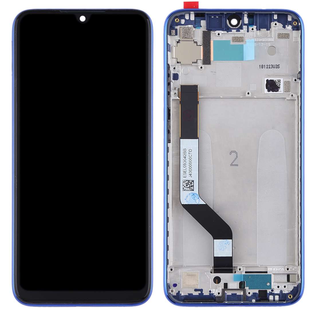 TFT LCD Screen for Xiaomi Redmi Note 7 / Redmi Note 7 Pro Digitizer Full Assembly with Frame(Black)