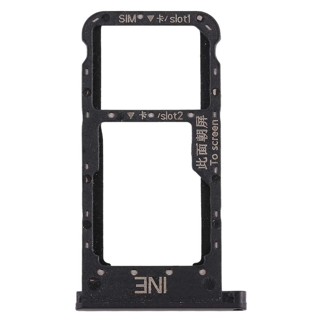 SIM Card Tray for Huawei P smart + / Nova 3i(Black)