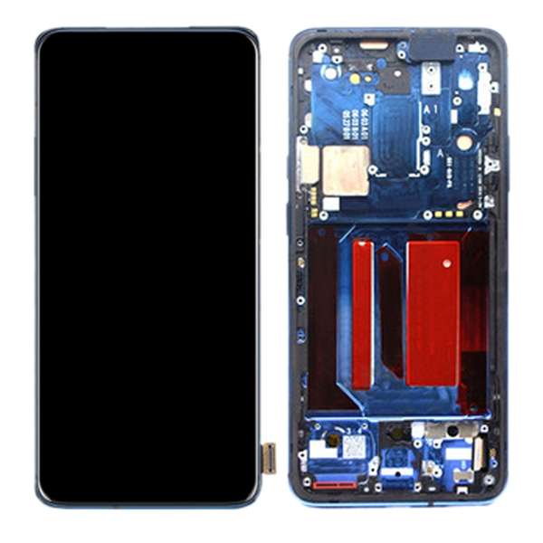For OnePlus 7 Pro LCD Screen Digitizer Full Assembly with Frame (Blue)