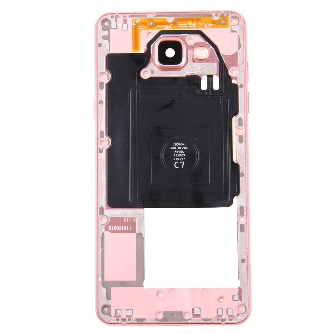 For Galaxy A5 (2016) / A5100 Middle Frame Bezel (Pink)