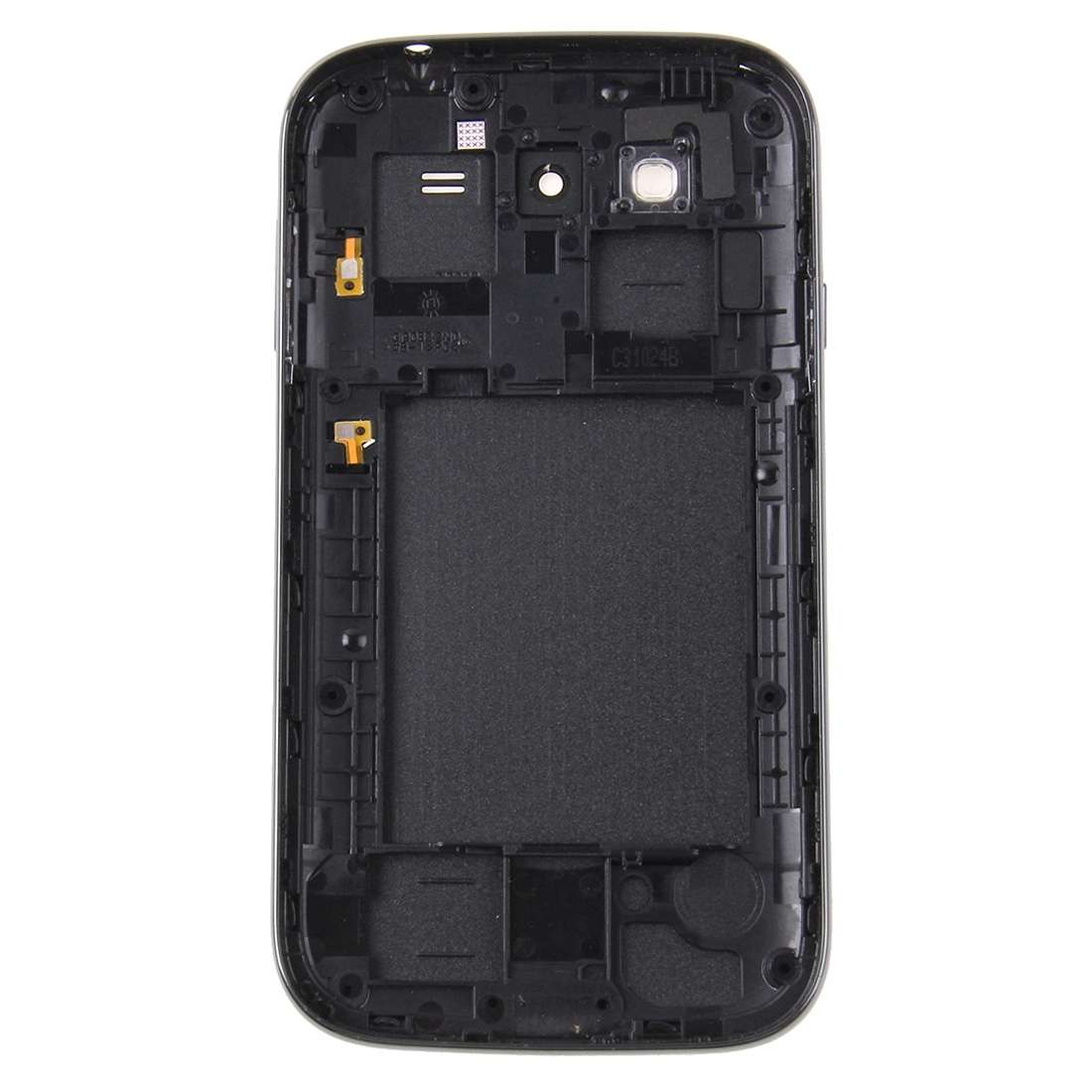 For Galaxy Grand Duos / i9082 Middle Frame Bezel + Battery Back Cover (Black)