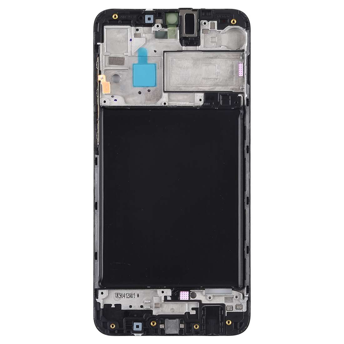 For Galaxy A10 Front Housing LCD Frame Bezel Plate (Black)