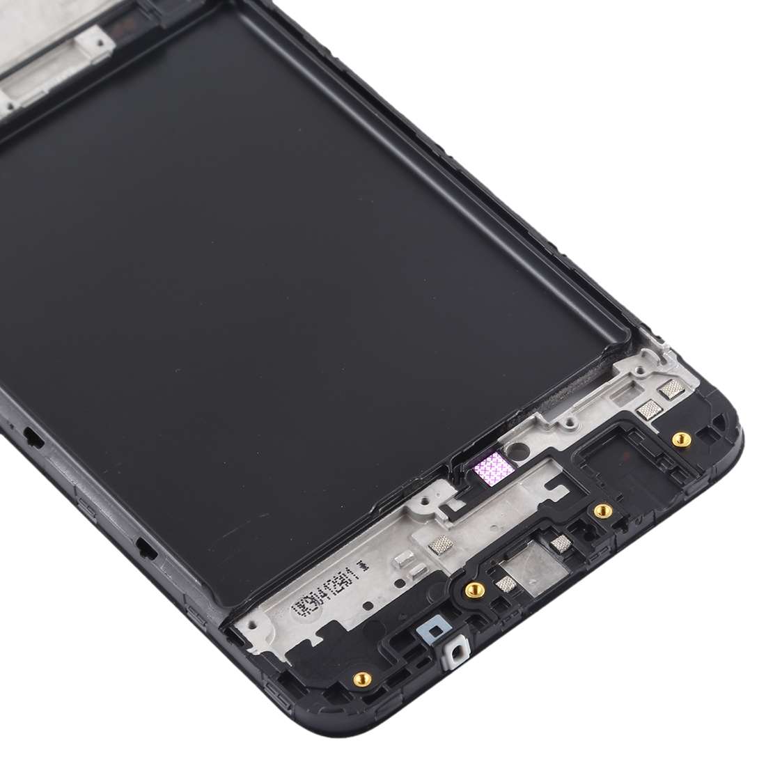 For Galaxy A10 Front Housing LCD Frame Bezel Plate (Black)