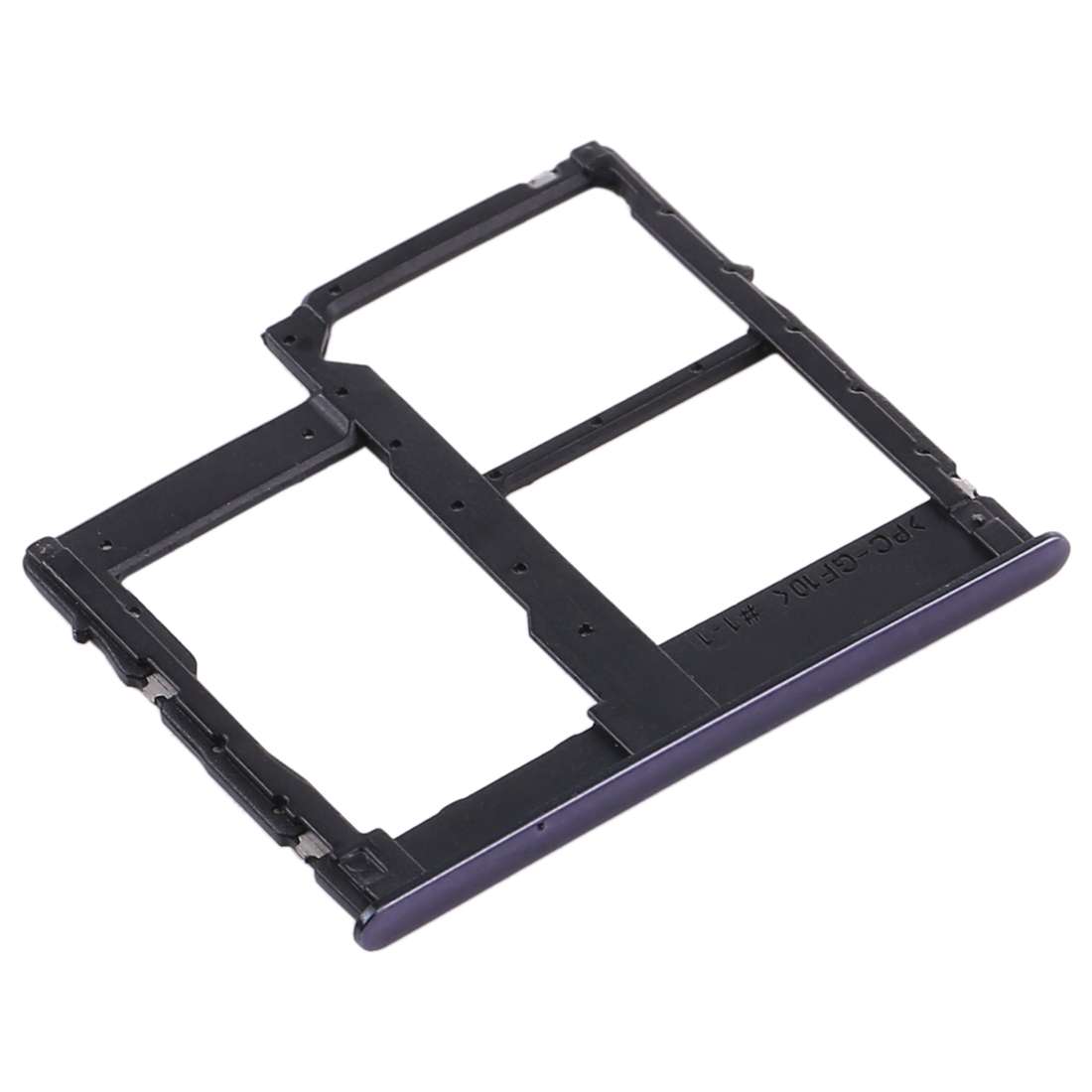 For Samsung Galaxy A315 / A31 SIM Card Tray + SIM Card Tray + Micro SD Card Tray (Black)