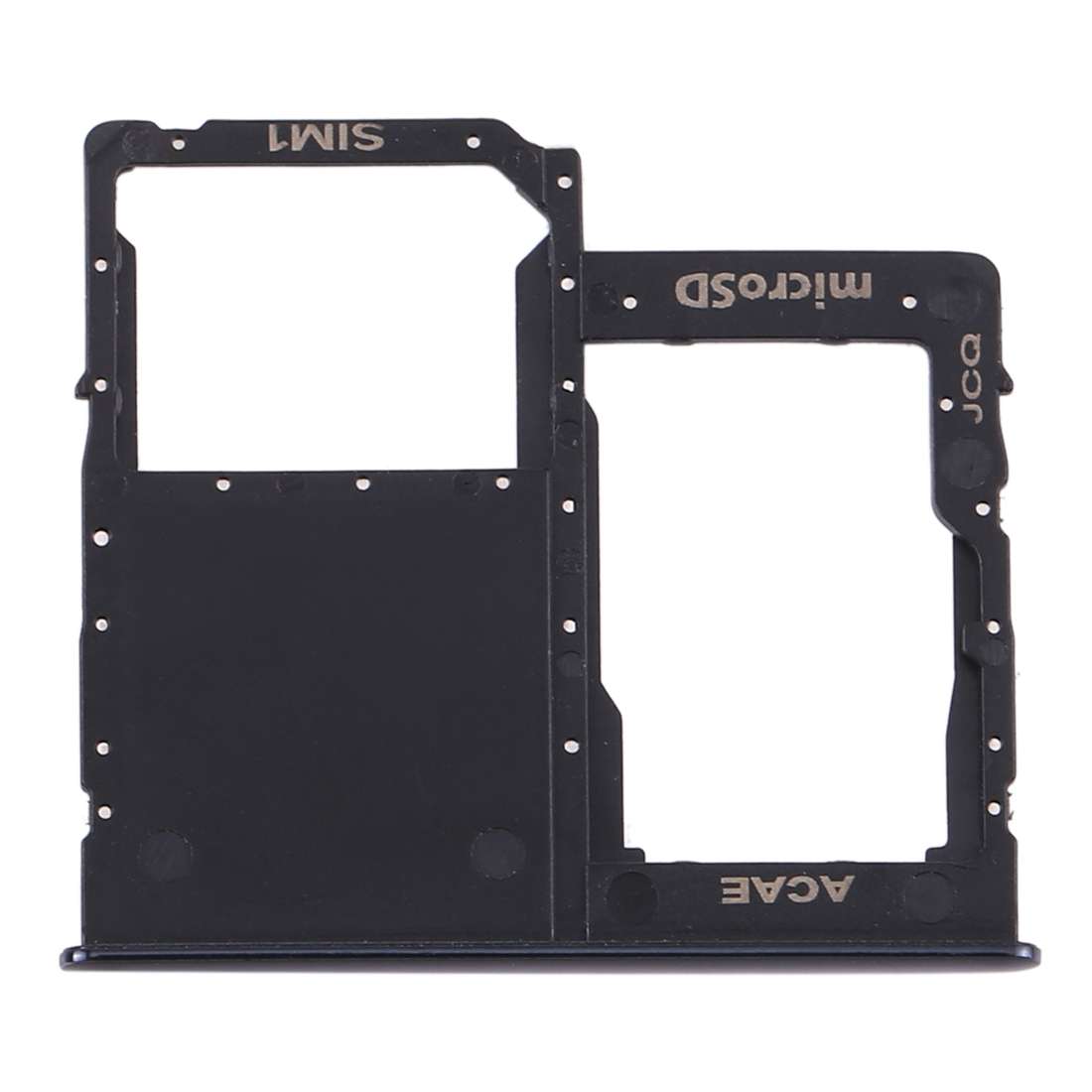 For Samsung Galaxy A31 SIM Card Tray + Micro SD Card Tray (Black)
