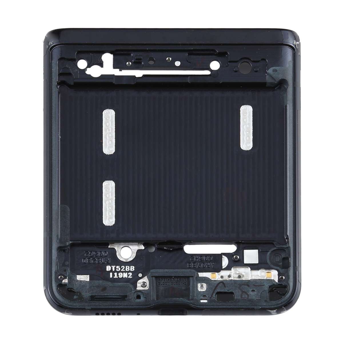 For Samsung Galaxy Z Flip 5G SM-F707 Lower Middle Frame Bezel Plate (Black)