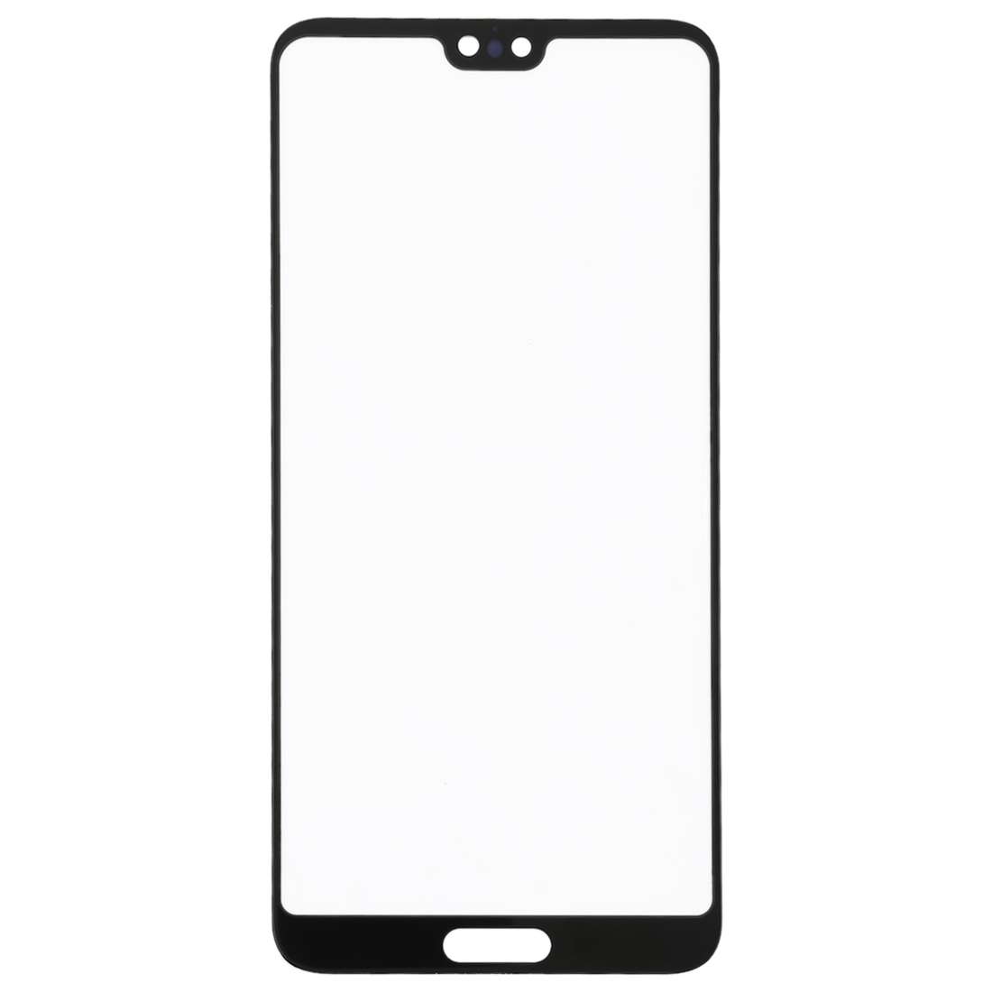 For Huawei P20 Pro 10PCS Front Screen Outer Glass Lens (Black)