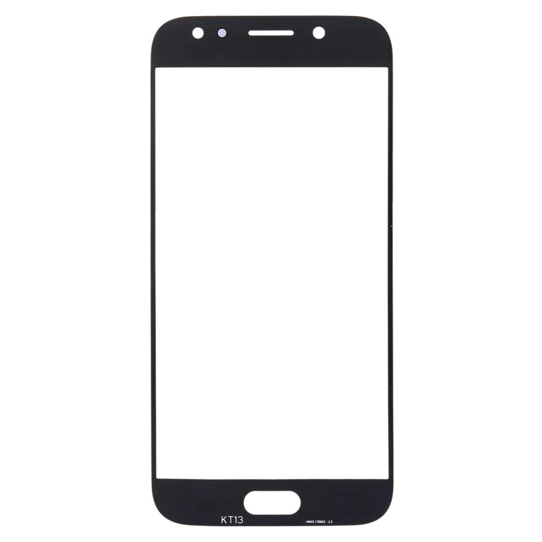 For Samsung Galaxy J5 (2017) / J530 10pcs Front Screen Outer Glass Lens (Black)