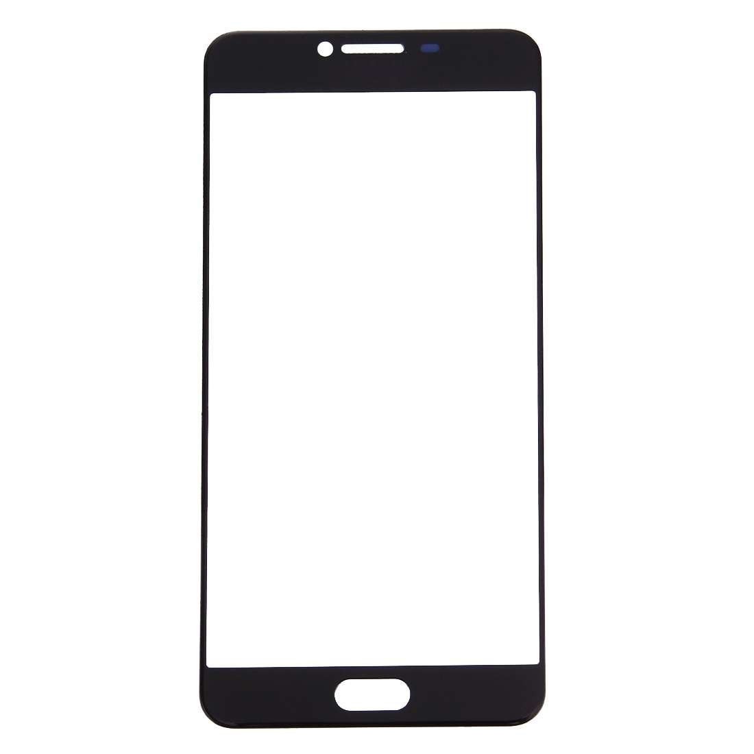 For Samsung Galaxy C7 10pcs Front Screen Outer Glass Lens (Black)
