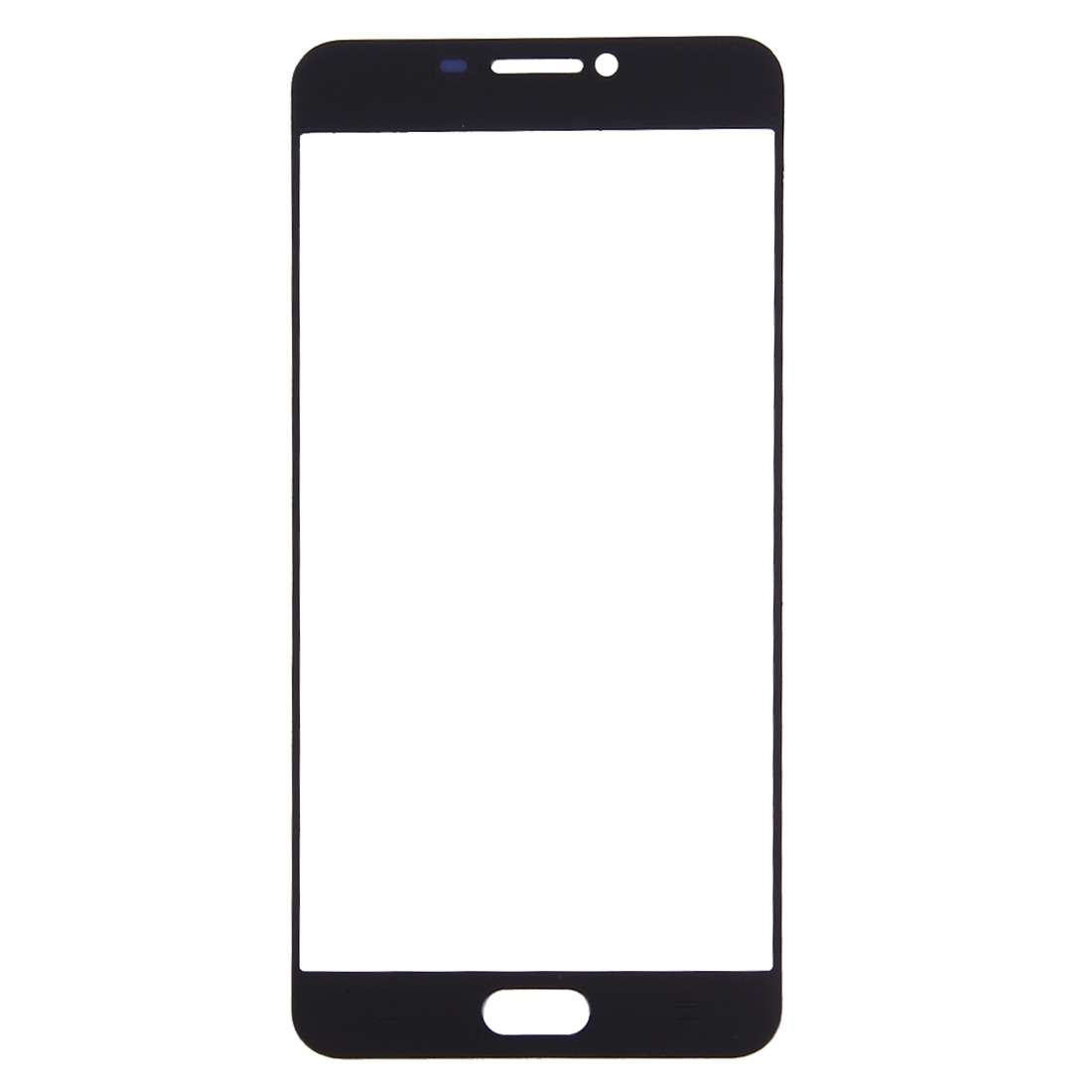 For Samsung Galaxy C7 10pcs Front Screen Outer Glass Lens (Black)
