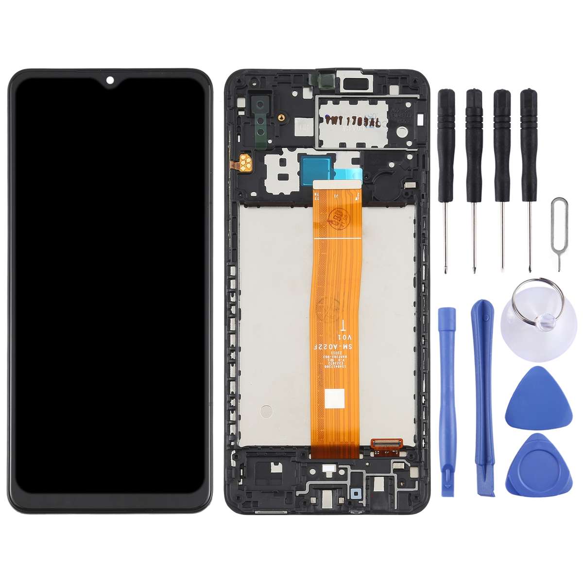 Original LCD Screen for Samsung Galaxy A02 SM-A022 Digitizer Full Assembly with Frame