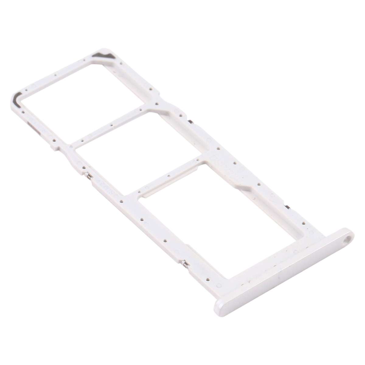 For Samsung Galaxy A02s SM-A025 SIM Card Tray + SIM Card Tray + Micro SD Card Tray (Black)