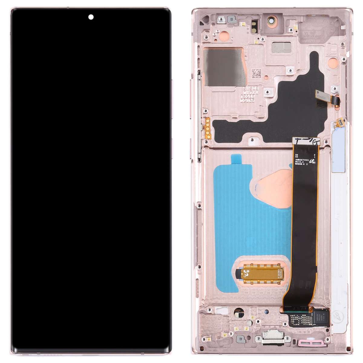 Original Super AMOLED LCD Screen for Samsung Galaxy Note20 Ultra SM-N986(5G Version) Digitizer Full