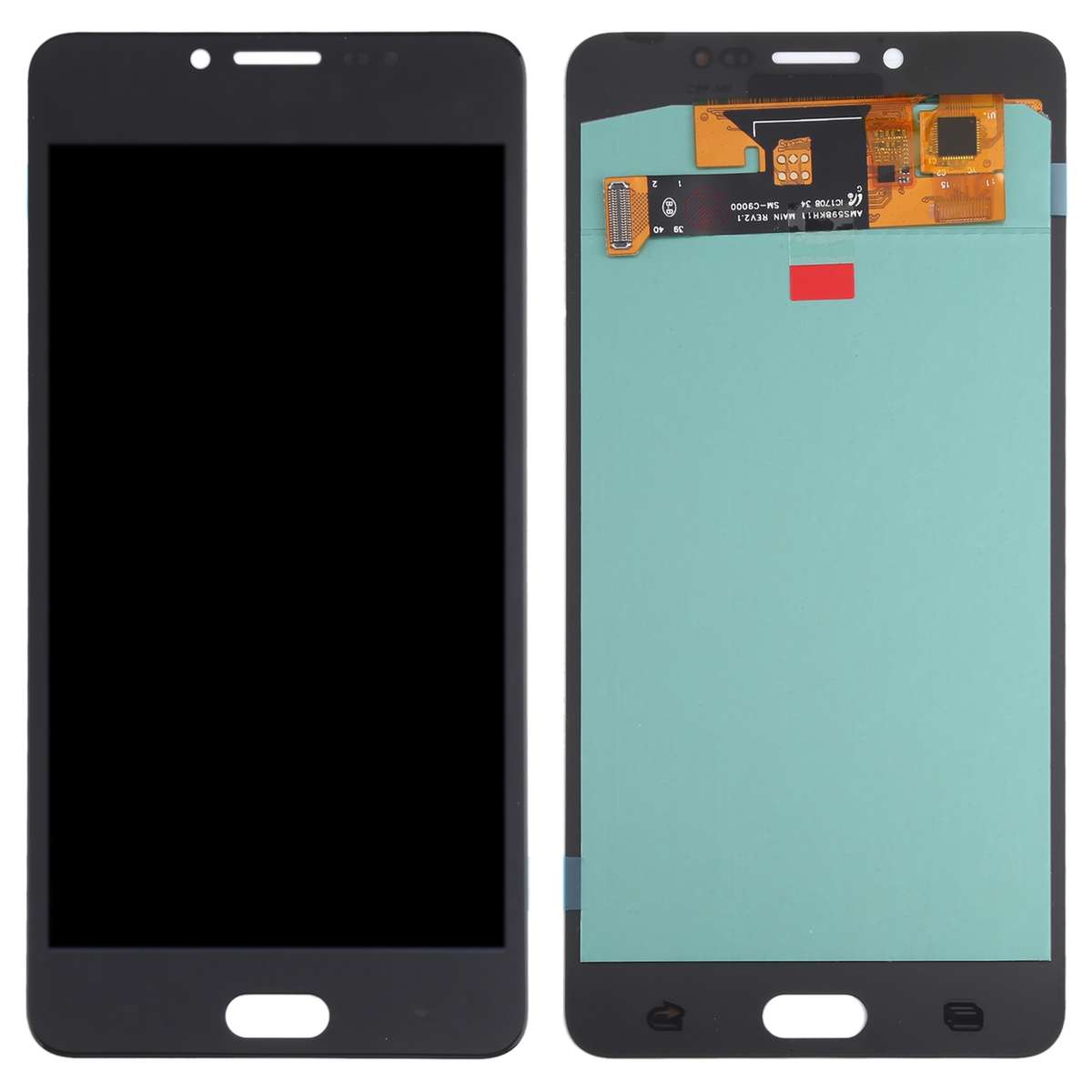 OLED Material LCD Screen and Digitizer Full Assembly for Samsung Galaxy C9 Pro SM-C9000/C900(Black)