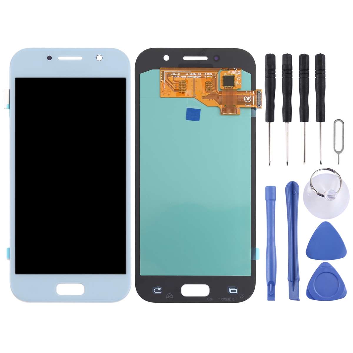 OLED LCD Screen for Samsung Galaxy A5 (2017) SM-A520 With Digitizer Full Assembly (Blue)