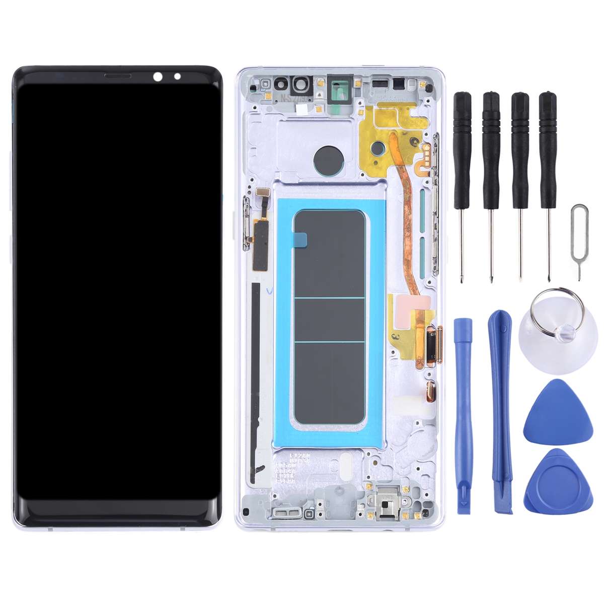 OLED LCD Screen for Samsung Galaxy Note 8 SM-N950 Digitizer Full Assembly with Frame (Black)