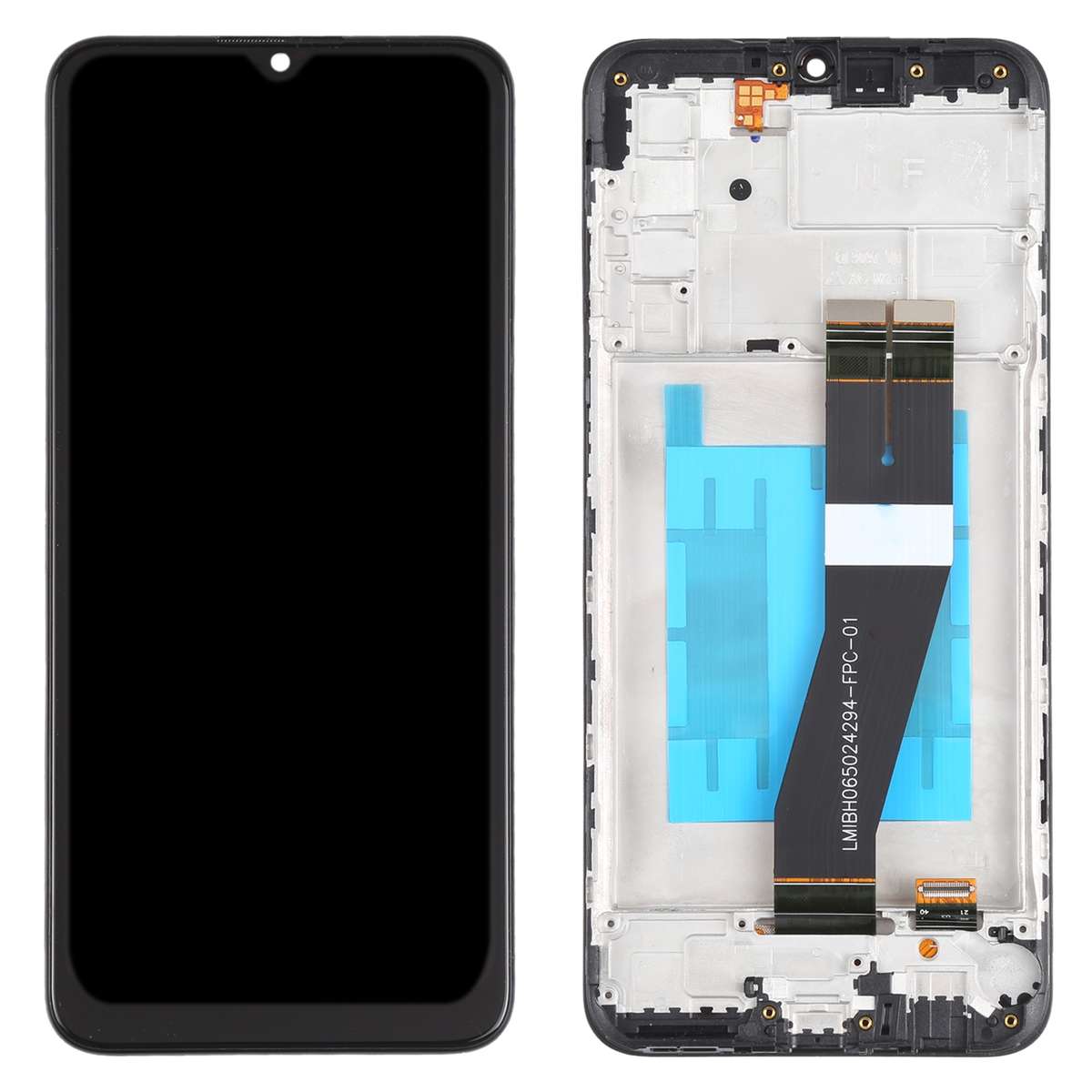 OEM LCD Screen for Samsung Galaxy M02s Digitizer Full Assembly with Frame (US)