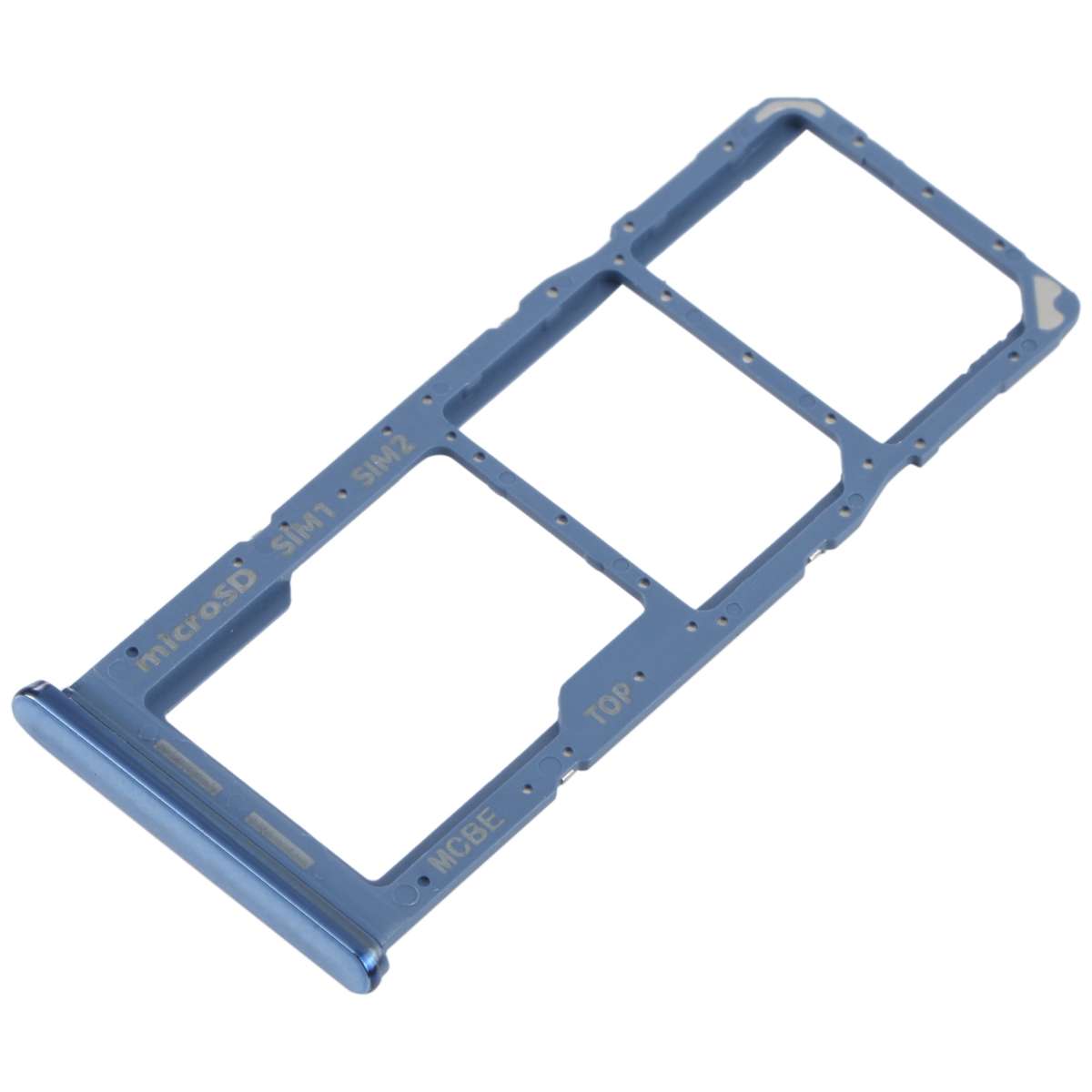 For Samsung Galaxy M32 SM-M325 SIM Card Tray + SIM Card Tray + Micro SD Card Tray (Black)