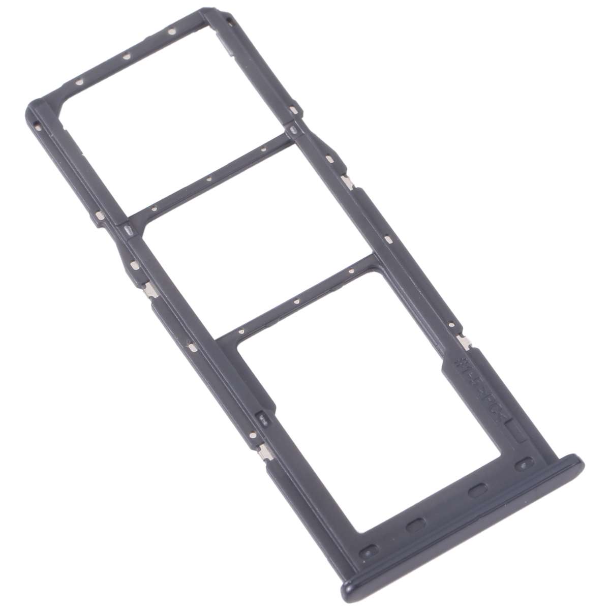 For Samsung Galaxy A13 SM-A135 Original SIM Card Tray + SIM Card Tray + Micro SD Card Tray (Black)