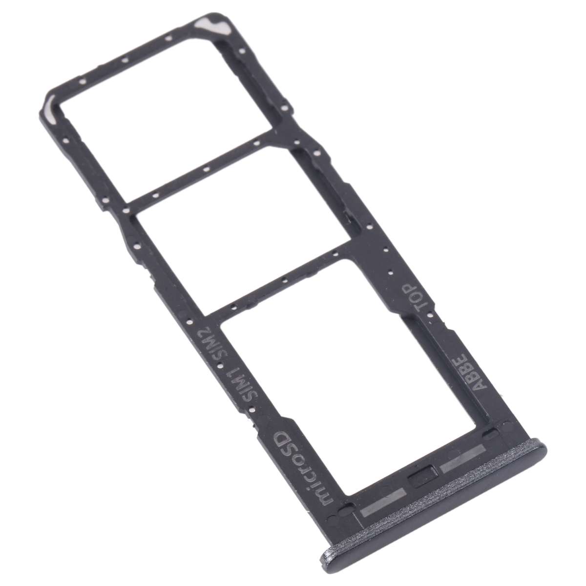 For Samsung Galaxy M23 SM-M236B Original SIM Card Tray + SIM Card Tray + Micro SD Card Tray (Black)