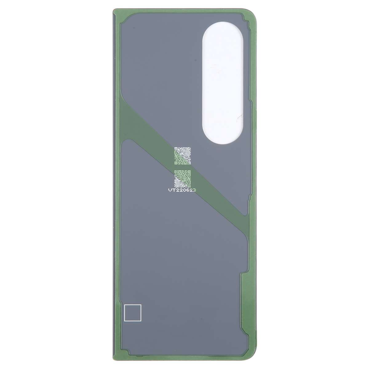 For Samsung Galaxy Z Fold4 SM-F936B Battery Back Cover with Camera Lens Frame(Beige)