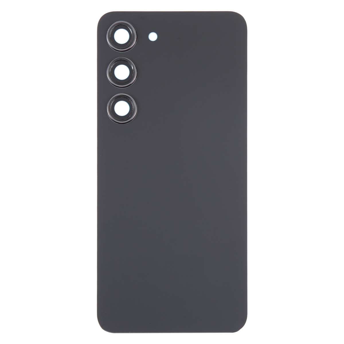 For Samsung Galaxy S23 SM-S911B OEM Glass Battery Back Cover with Camera Lens Frame(Black)
