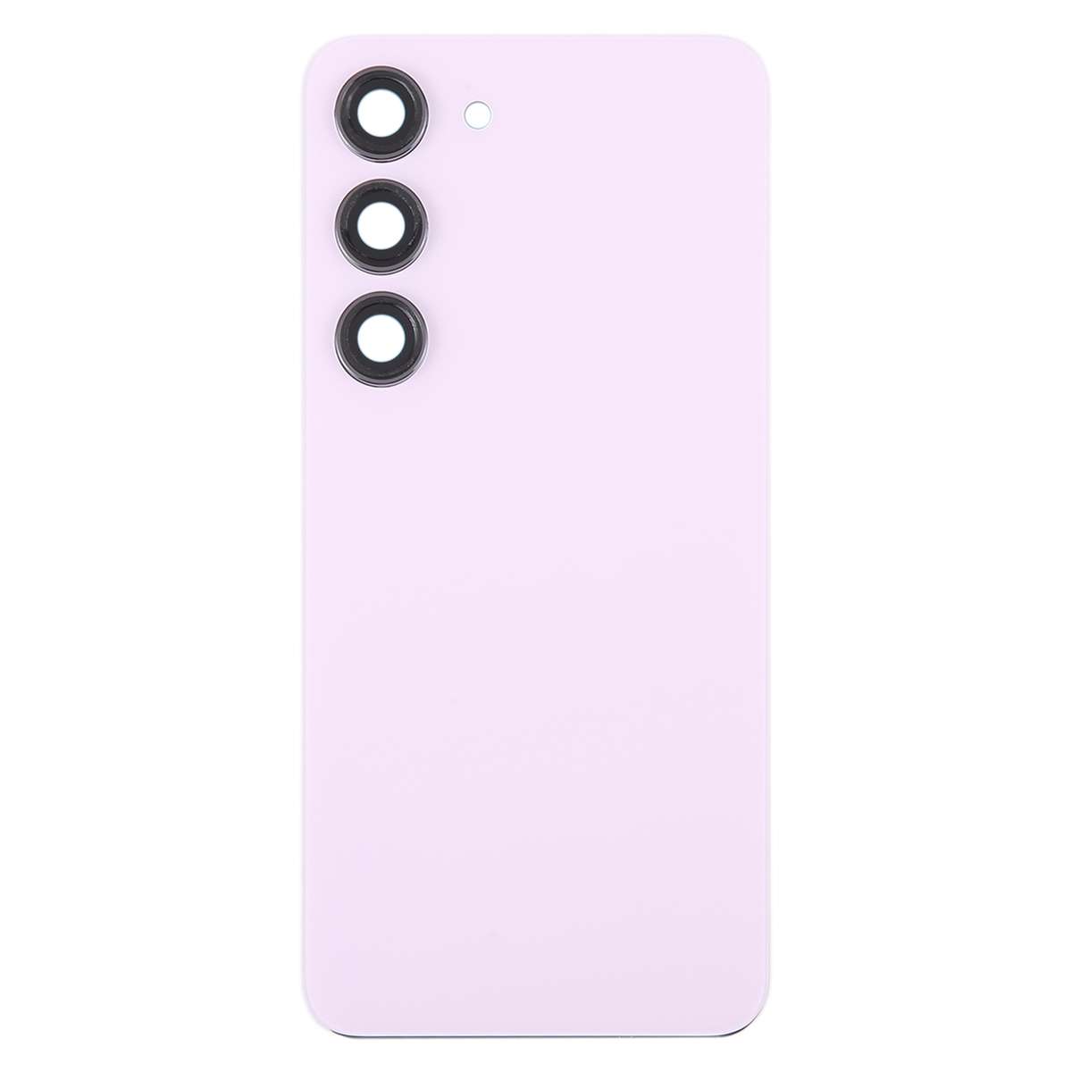 For Samsung Galaxy S23 SM-S911B OEM Glass Battery Back Cover with Camera Lens Frame(Black)