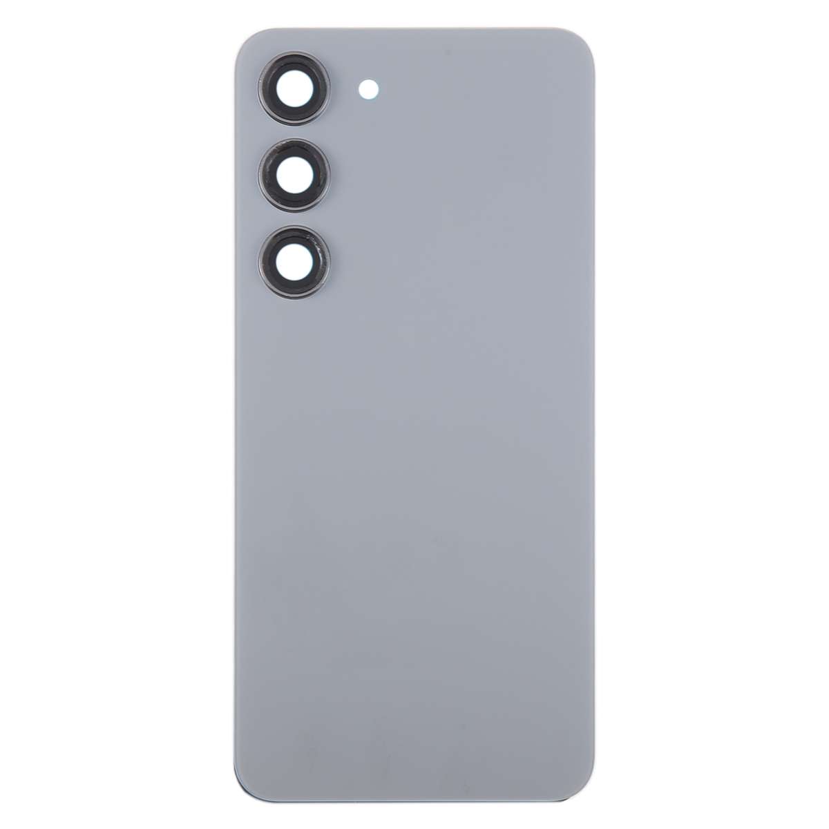For Samsung Galaxy S23 SM-S911B OEM Glass Battery Back Cover with Camera Lens Frame(Black)