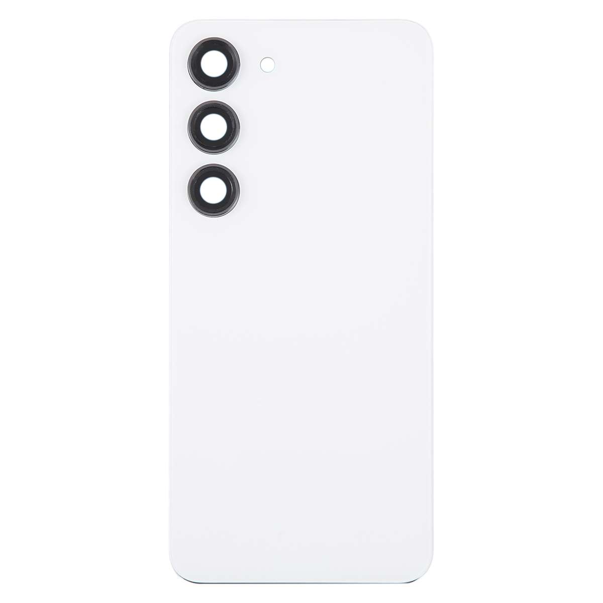 For Samsung Galaxy S23 SM-S911B OEM Glass Battery Back Cover with Camera Lens Frame(Black)