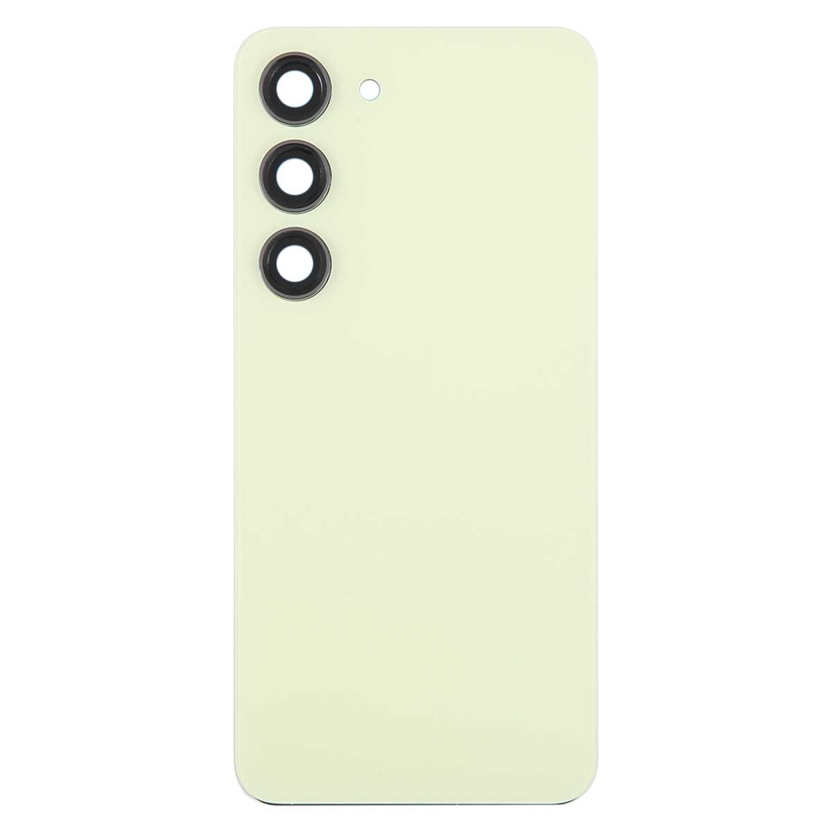 For Samsung Galaxy S23 SM-S911B OEM Glass Battery Back Cover with Camera Lens Frame(Black)