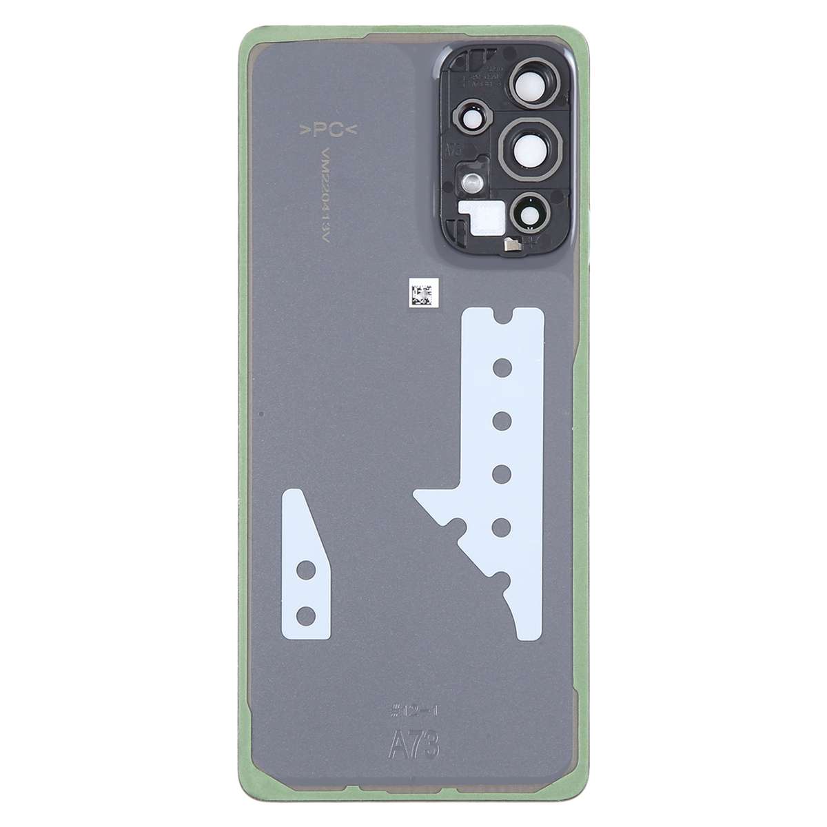 For Samsung Galaxy A73 5G SM-A736B Original Battery Back Cover with Camera Lens Frame(Black)