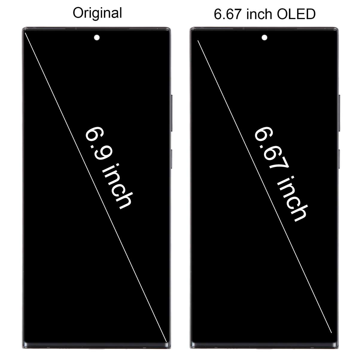 For Samsung Galaxy Note20 Ultra 5G SM-N986B 6.67 inch OLED LCD Screen Digitizer Full Assembly with F