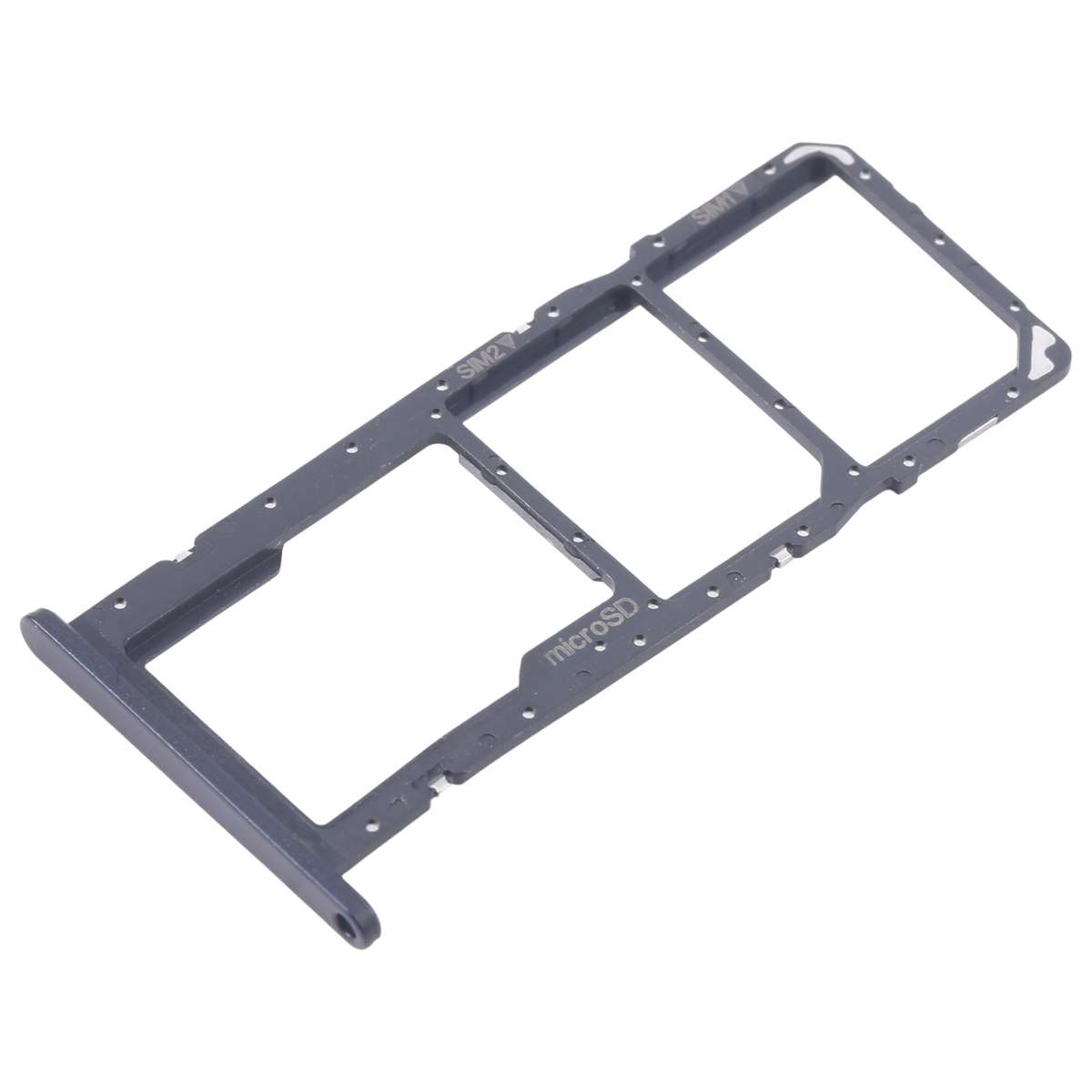 For Samsung Galaxy A06 SM-A065F Original SIM Card Tray + SIM Card Tray + Micro SD Card Tray (Black)