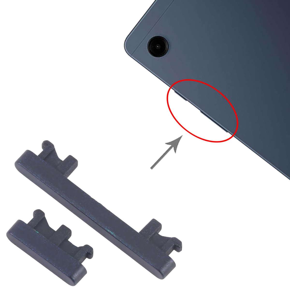 For Samsung Galaxy Tab A9 SM-X110/X115 Power Button and Volume Control Button (Grey)