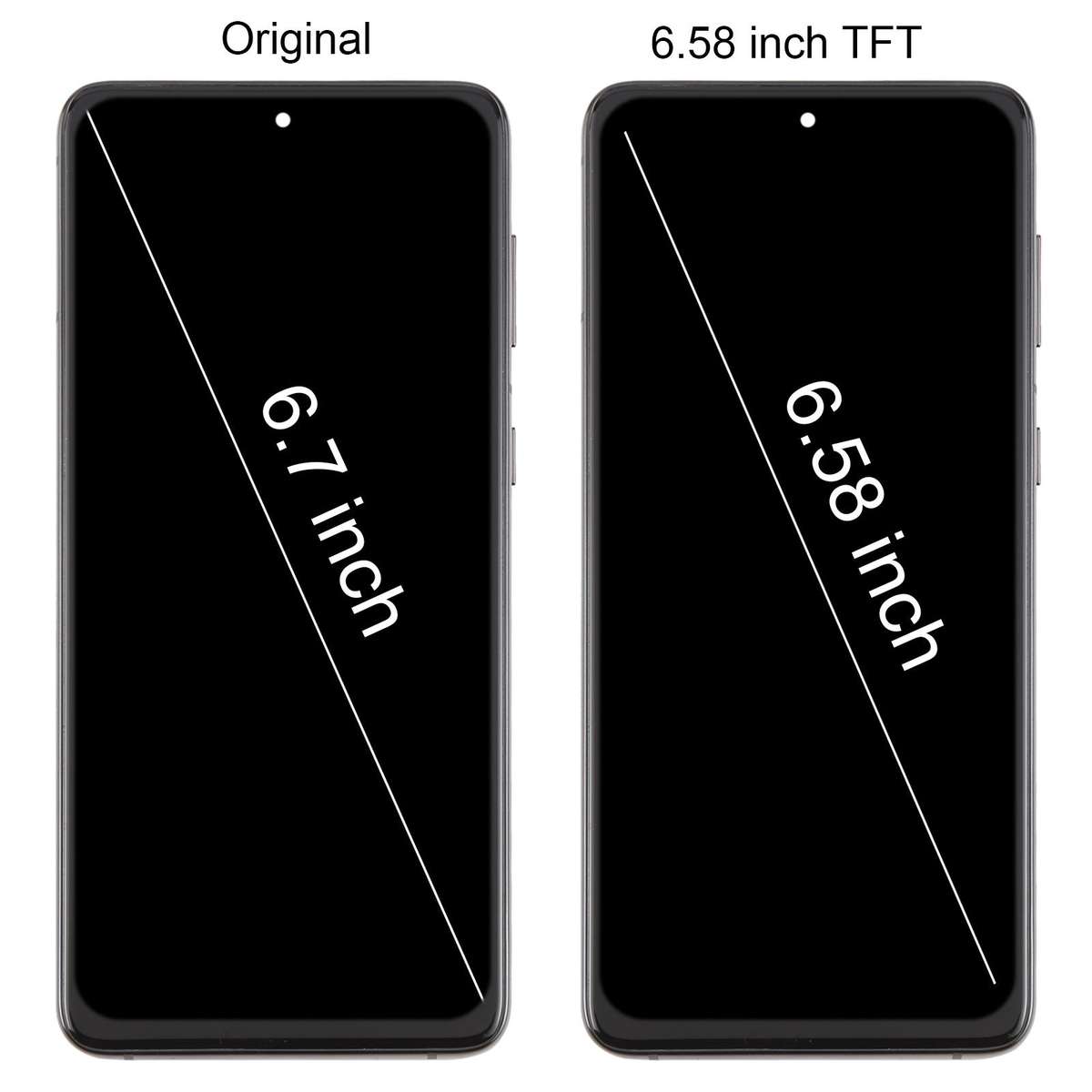 For Samsung Galaxy S21+ SM-G996B 6.58 inch TFT LCD Screen Digitizer Full Assembly with ... (Black)