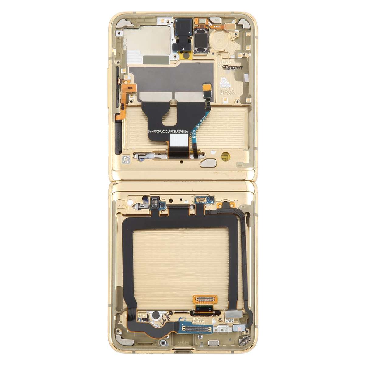 For Samsung Galaxy Z Flip SM-F700 LCD Screen Digitizer Full Assembly with Frame (Black)