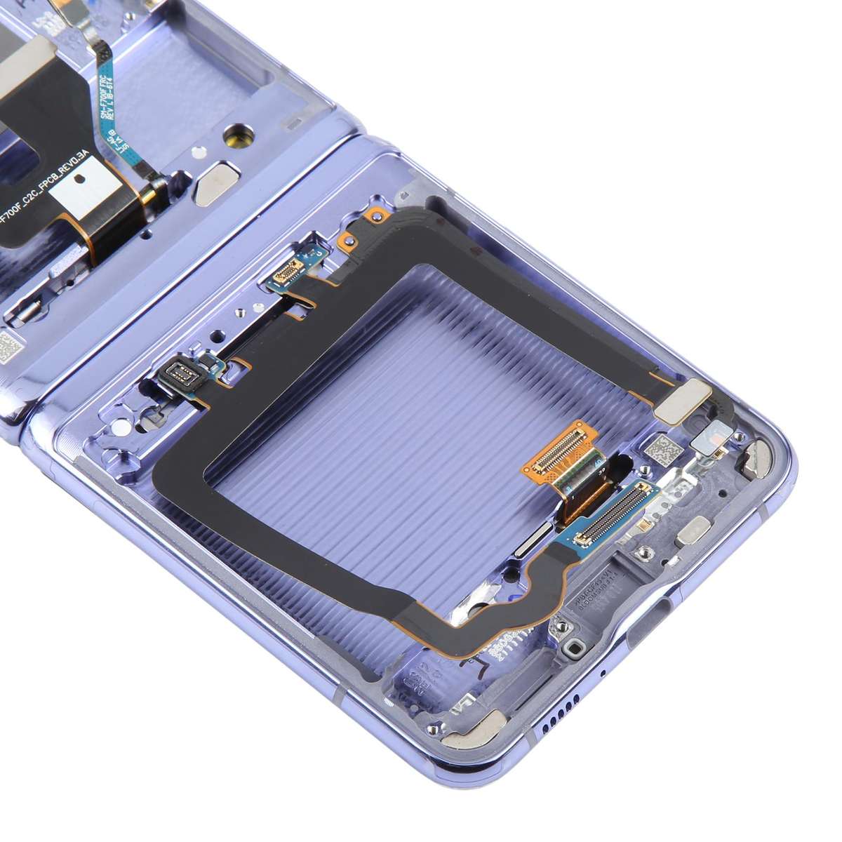 For Samsung Galaxy Z Flip SM-F700 LCD Screen Digitizer Full Assembly with Frame (Black)