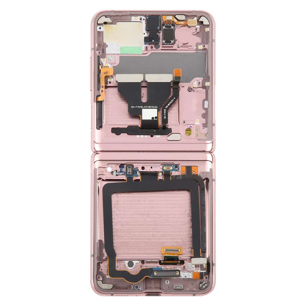 For Samsung Galaxy Z Flip 5G SM-F707 LCD Screen Digitizer Full Assembly with Frame (Pink)