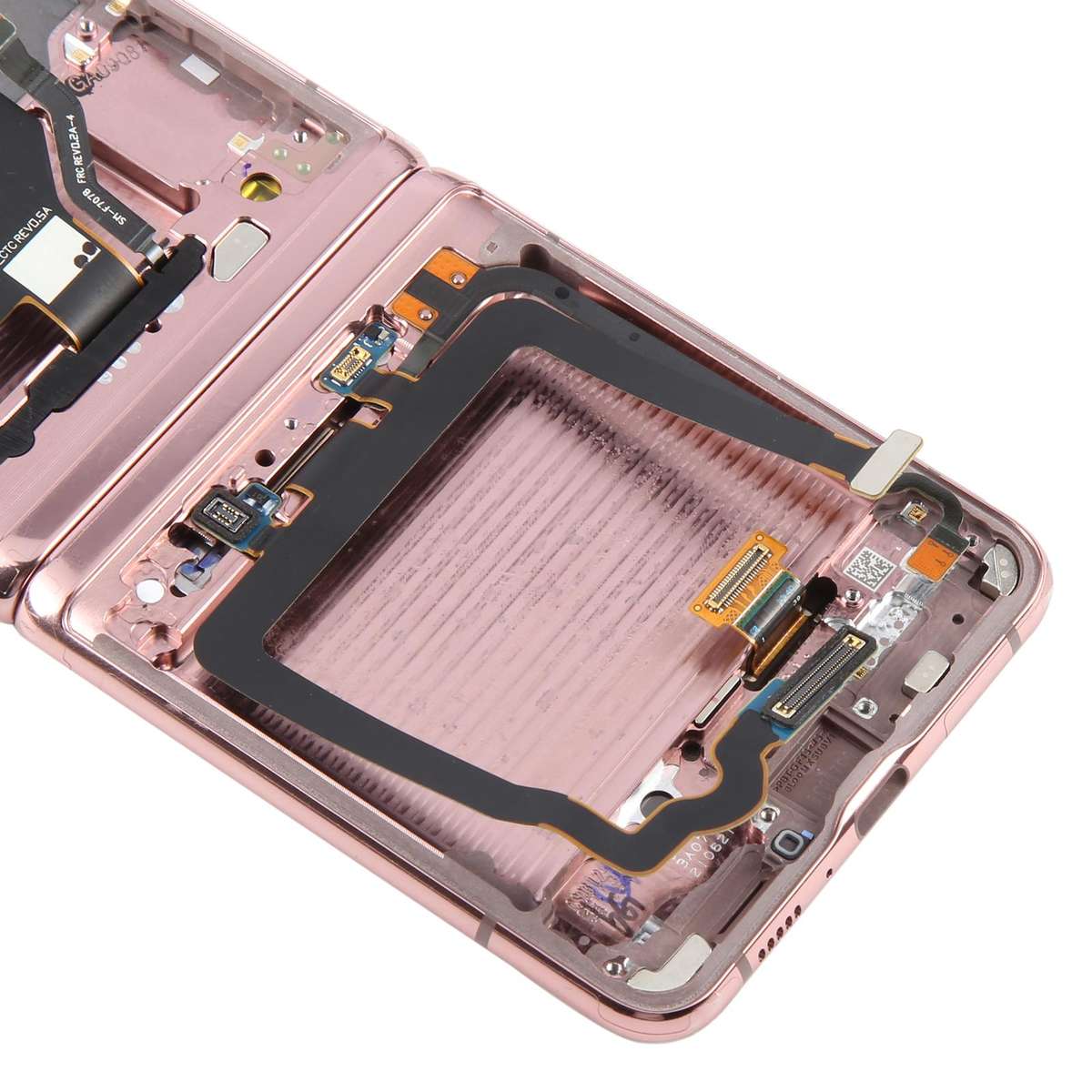 For Samsung Galaxy Z Flip 5G SM-F707 LCD Screen Digitizer Full Assembly with Frame (Pink)