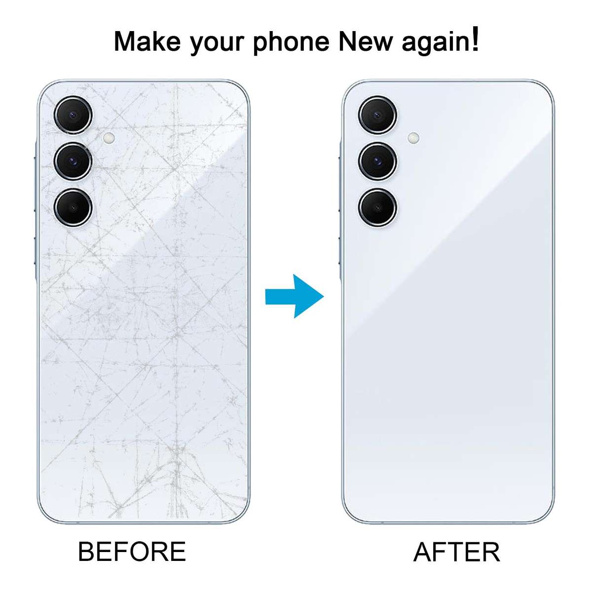 For Samsung Galaxy A35 SM-A356B OEM Battery Back Cover with Camera Lens Frame(Black)
